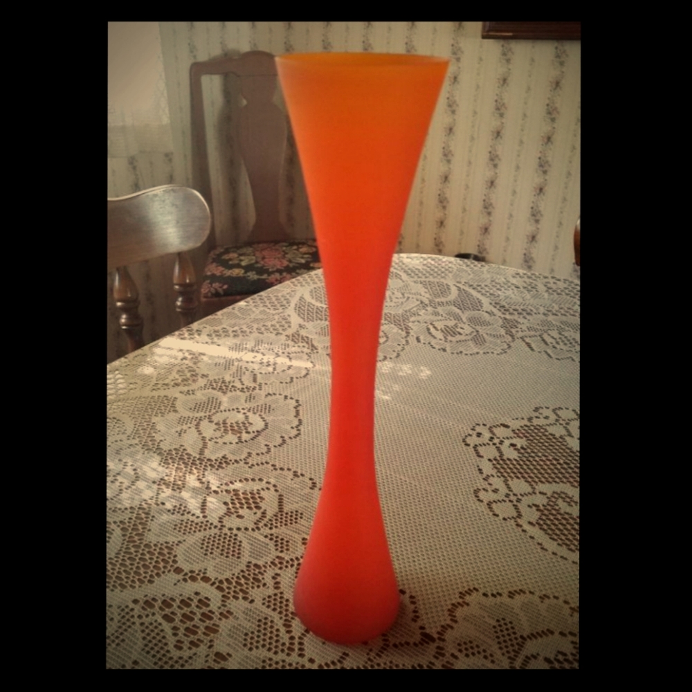 Vintage "Murano Sunset 64" satin glass vase - Picture 1 of 8